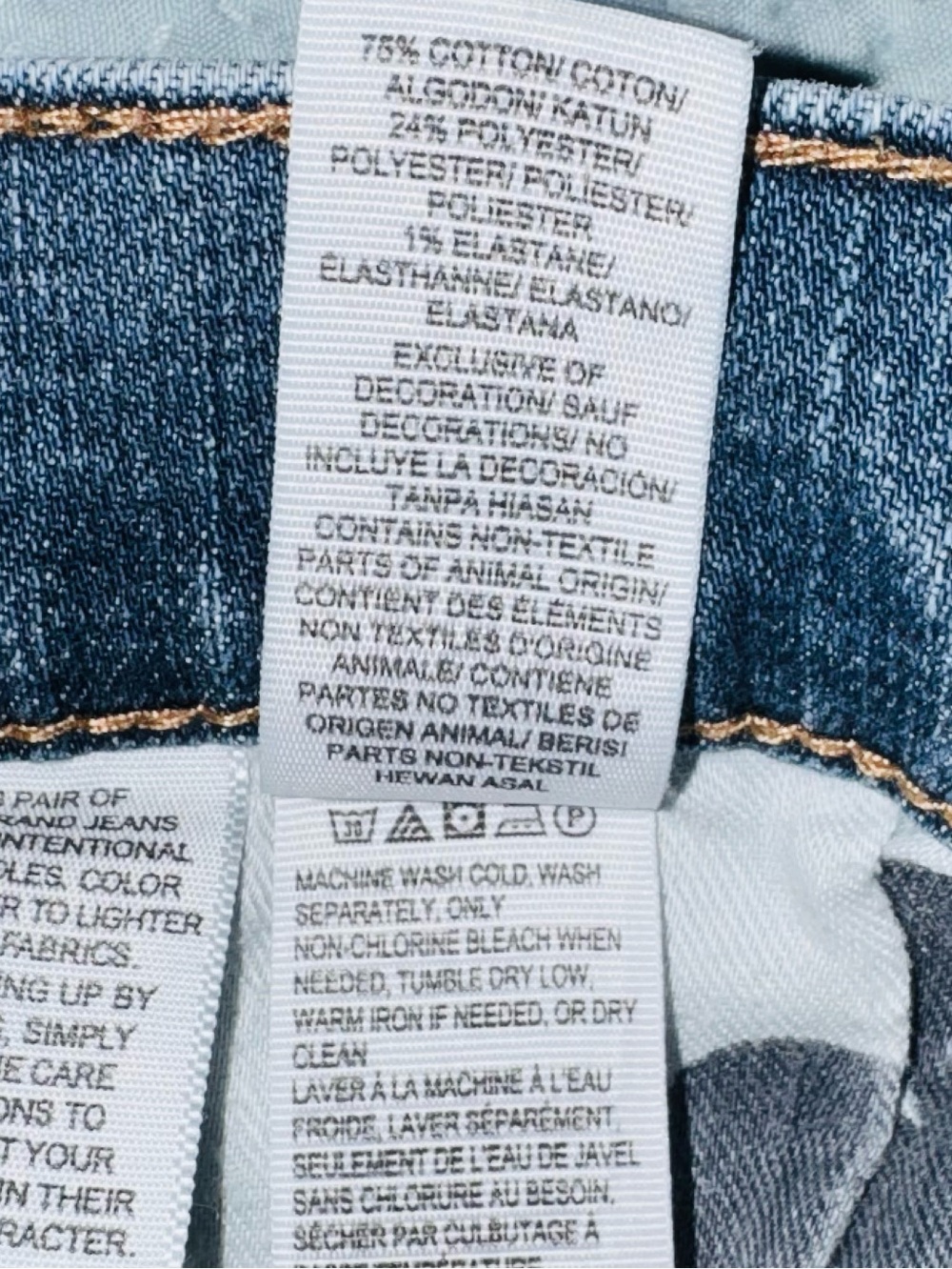 Lucky Brand 221 Original Straight Jeans Distressed Pockets Men’s 33x32 - Picture 11 of 12